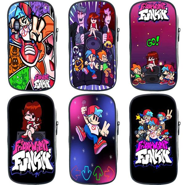 

cosmetic bags & cases friday night funkin pencil case large capacity bag students school supplies pen kids gift boy girl stationery box