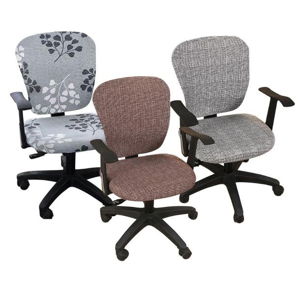 

chair covers computer office cover split protective stretchable universal lift boss stretch rotating slipcover