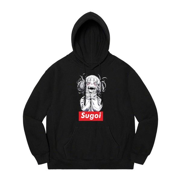 

men's hoodies & sweatshirts anime my hero academia men women 100% cotton sweatshirt harajuku bakugou katsuki pullover fleece wa, Black