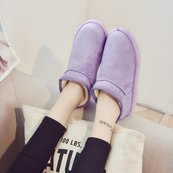 

boots 2021 fashion design women snow warm winter genuine sheepskin leather natural fur woman ankle non-slip shoes, Black