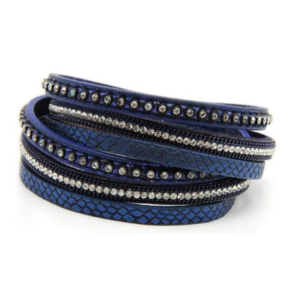 

charm bracelets 1pc/lot selling fashion hand-woven ethnic wind double circle bracelet alloy magnet buckle, Golden;silver