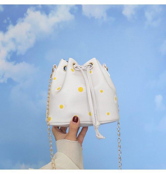 

evening bags bucket bag chain change mobile phone one shoulder messenger