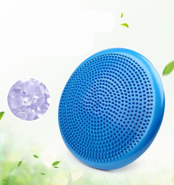 

inflatable yoga massage ball fitness balancing pad training cushion stability exercise point mat dish balls