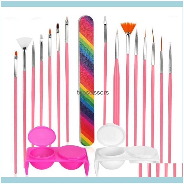 

kits nail salon health & beautynail art gel design pen painting polish brush dotting ding tool set1 drop delivery 2021 csqbh