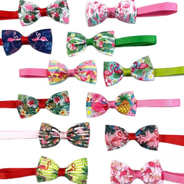 

30/50pcs pet dog bow ties collars small cat bowties summer style supplies puppy grooming products apparel