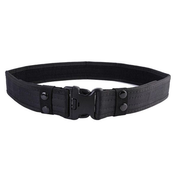 

men's boys outdoor western tactical oxford cloth belt waistband quick release buckle sports mountain climbing (green) waist support, Black;gray