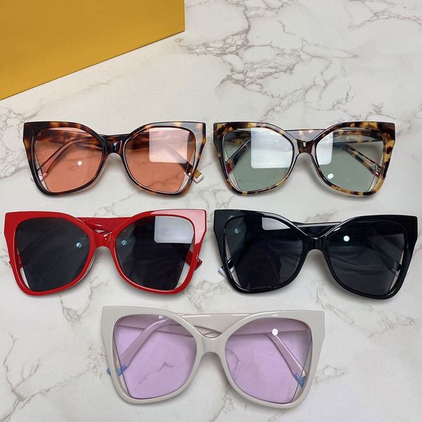 

sunglasses for women designer 2022ss latest fashion luxury trend style fol003v party club beach womens glasses summer uv protection with ori, White;black