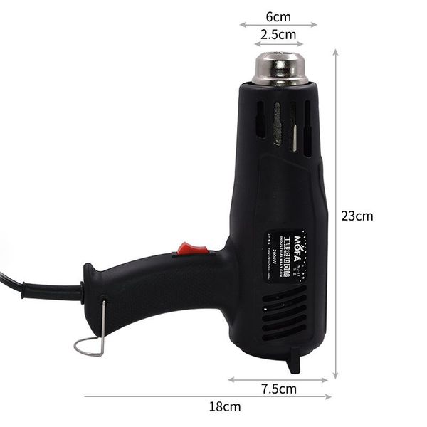

window stickers high-power 1200w second-speed thermostat industrial-grade heat gun car filming tool