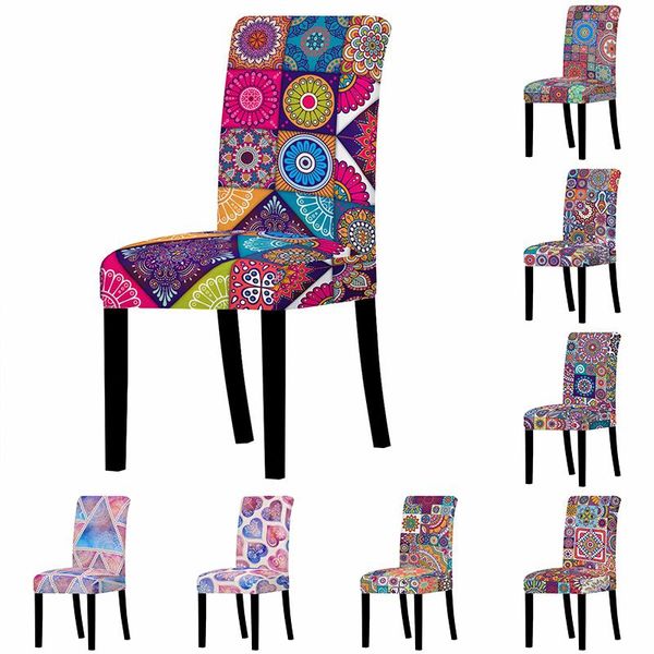 

chair covers modern home cover universal size elastic spandex kitchen protective 9 colors