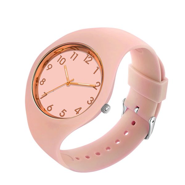 Mulheres Quartz Watch Silicone Senhoras Relógios Soft Strap WristWatch Moda Estilo Clássico Womens WristWatches Montre de Luxe Presente