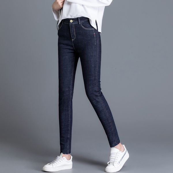 

ladies were model jeans thin strain 2021 spring high quality, Blue