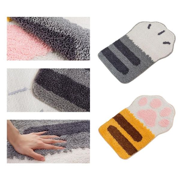 

cartoon absorbent foot mat for bathroom door non-slip soft 40x60cm r2jc bath mats