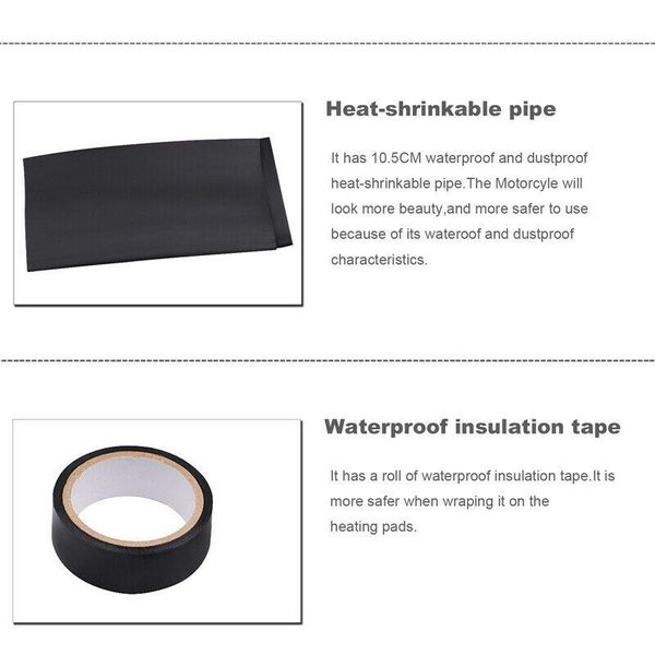

2pcs heated hand grip pad 10w motorcycle dustproof beautiful replacement handlebars