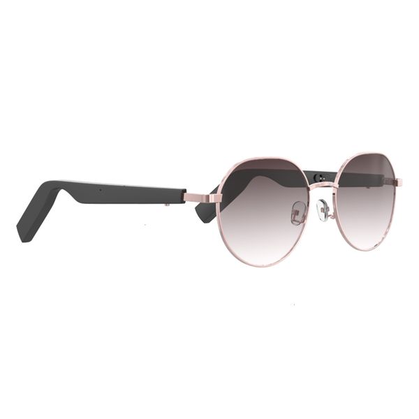 

highend accessories open ear tws glass magnetic charging bluetooth music eyeglass with speaker wirels audio smart eyewear sunglass, Black