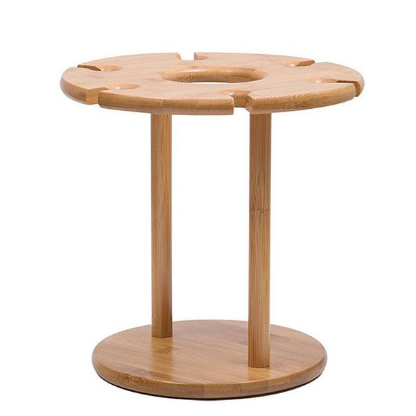 

tablewine racks creative bamboo rack decoration red cup holder goblet upside down home