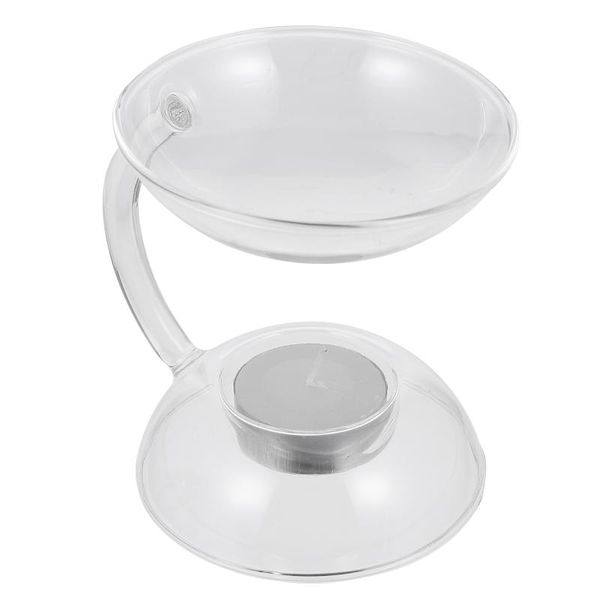 

candle holders 1pc glass incense stove aroma oil burner heating holder decor