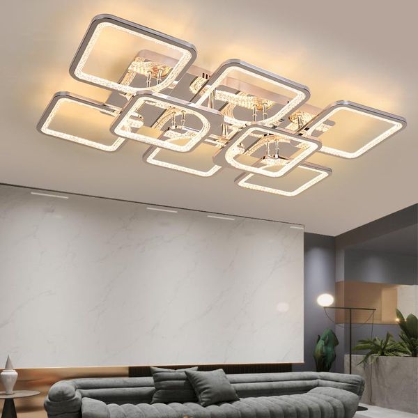 

chandeliers acrylic led chandelier with rc dimmable for kitchen bedroom foyer dining room living villa restaurant office indoor lights