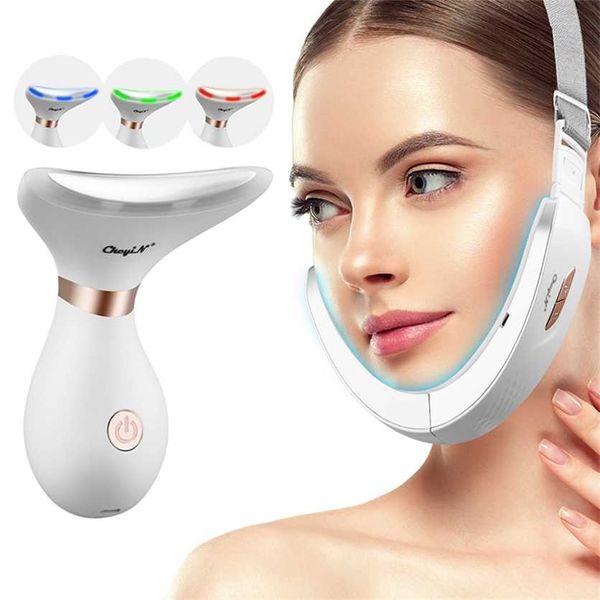 Cinto de Emagrecimento EMS V Line Up Pon LED para Rejuvenescimento da Pele, Removedor de Queixo Duplo, Lifting Facial, Aperto, Pescoço Mais Magro 220209