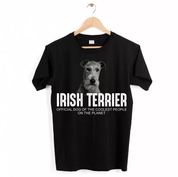 

irish terrier red dog shirt official dog cool people funny dog motif t -, White;black