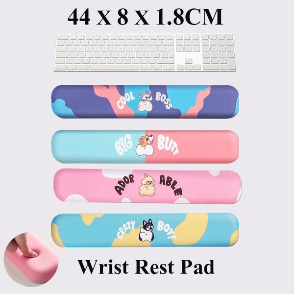 

mouse pads & wrist rests rest pad silicone non-slip memory foam ergonomic keyboard hand office gaming computer and notebook can