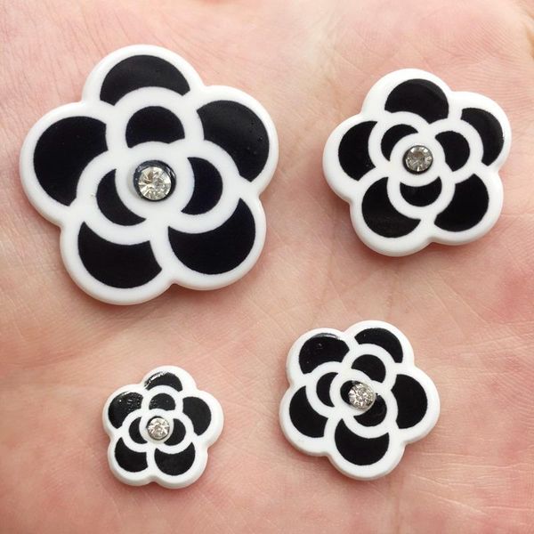 

decorative objects & figurines 14/18/22/30mm beautiful flower flat back acrylic sheet miniature pattern rhinestone applique diy home wedding