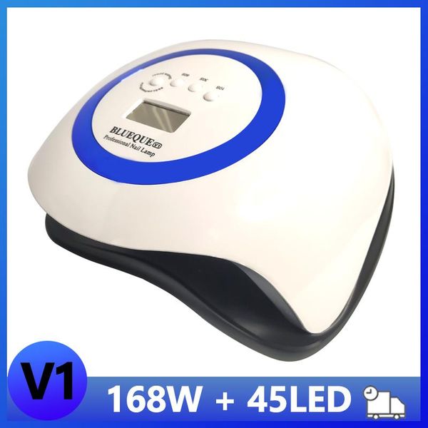 

nail dryers blueque v1 led uv lamp 168w manicure professional gel dryer