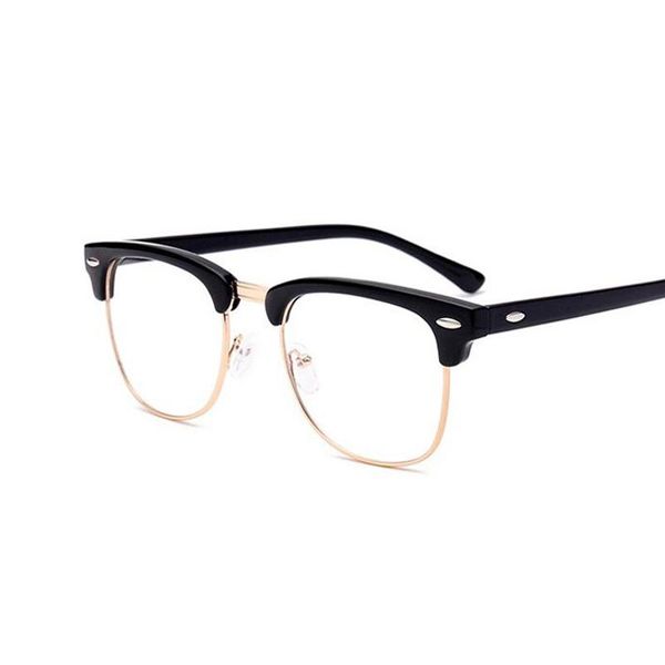 

sunglasses small square nerd sun glasses clear lens gold metal frame optical men women black, White;black