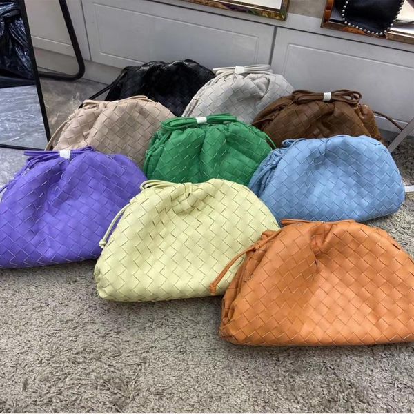 

totes 2021 wholesale factory custom leather woven cloud cow split bag single shoulder cross body women s