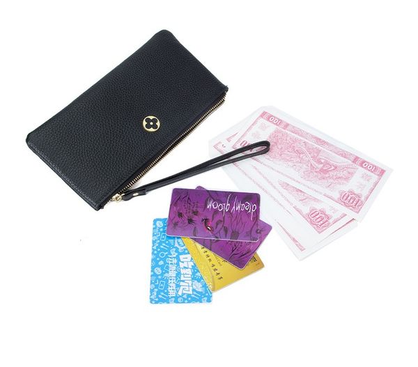 

women short organizer wallet solid color hasp mini wallets womens bags wholesale credit card genuine leather black/red/grey q05x40, Red;black