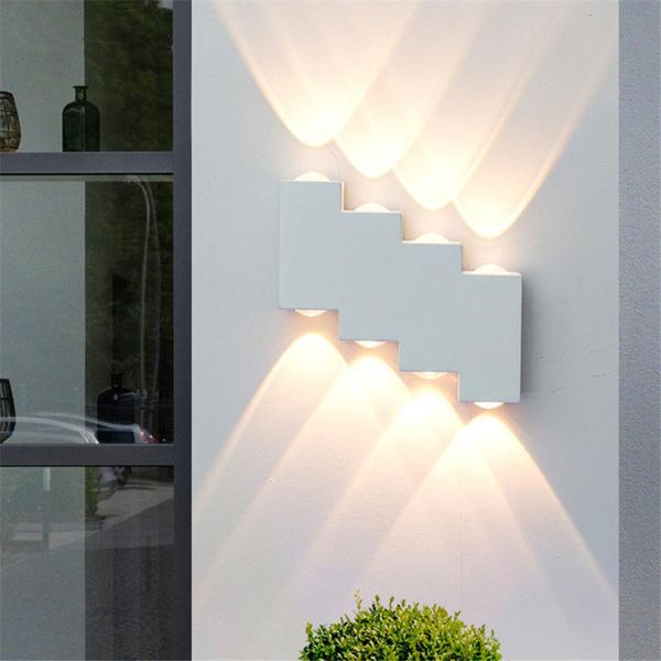 

outdoor wall lamps 4w 6w 8w led waterproof lamp modern indoor aluminum sconce porch garden balcony aisle corridor light