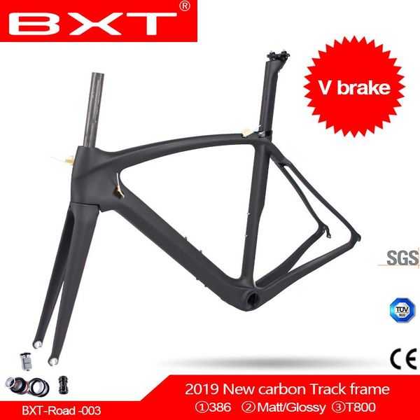 

carbon road frame v brake bicycle bike racing fork+seatpost+headset frames