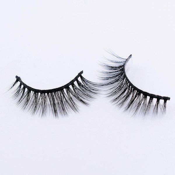 

wyuen natural false eyelashes fake lashes long thick makeup 3d fiber extension eyelash mink for beauty 3d-371