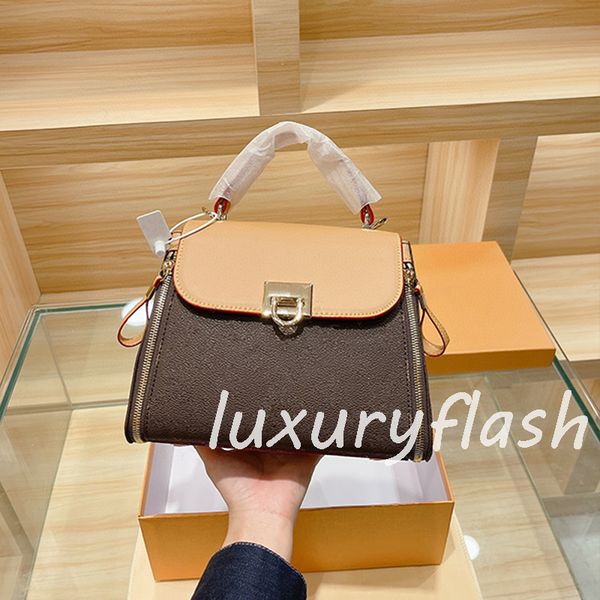 

vintage 2021 europe and america trend fashion women classic designers handbags limited edition crossbody bags 4 color leather handle purse