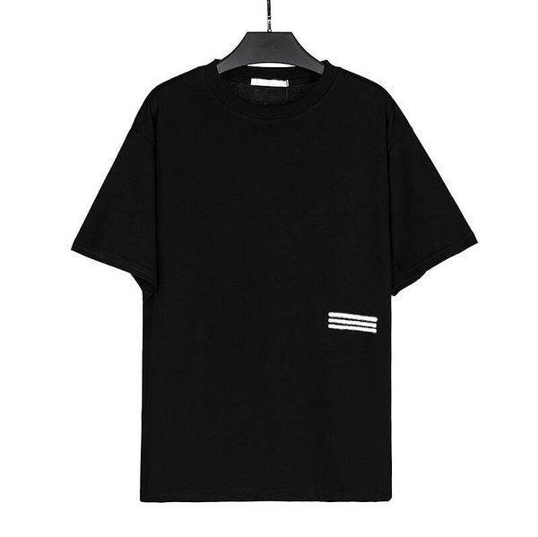 

2022 new designer t shirt male cotton short sleeve round collar summer youth multi-color fashion print casual thin style#676, White;black