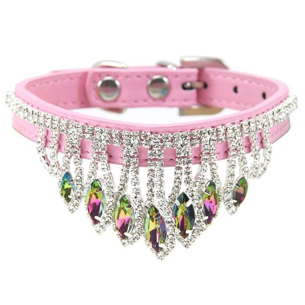 

dog collars & leashes fashion crystal collar rhinestone necklace elegant bling shiny pet wedding jewelry accessories for puppy chihuahua yor