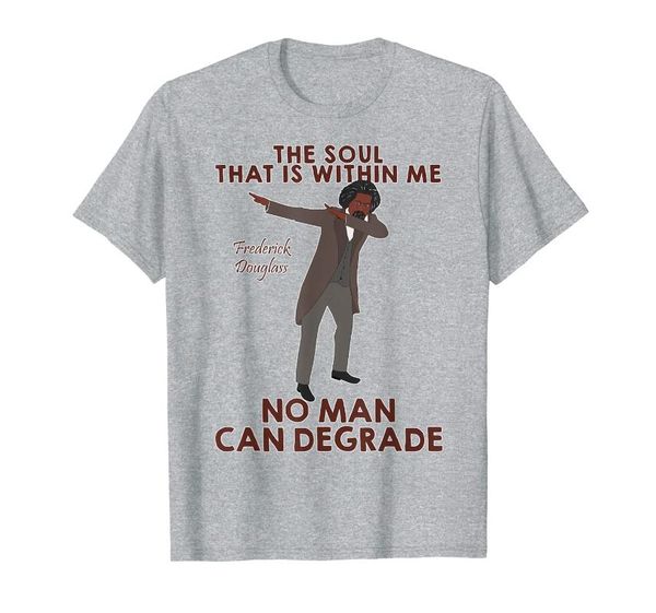 

men's t-shirts frederick douglass quote shirt art-american black leader t-shirt, White;black