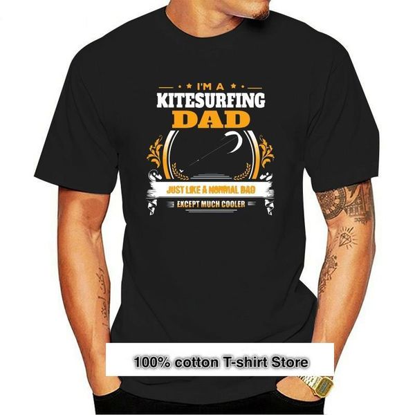 

men's t-shirts kitesurfing dad men t shirt fashion homme guy plus size o-neck cotton short sleeve funny, White;black