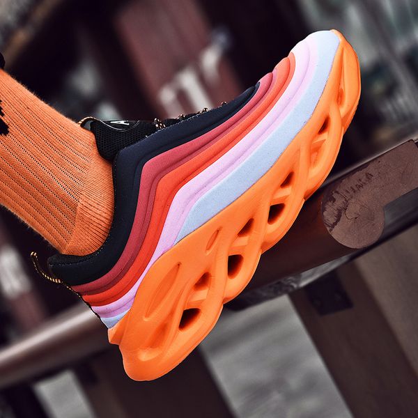 

2022 mens running shoes code: 99-2106 orange black white blue green sports trainers sneakers big size eur 39-46