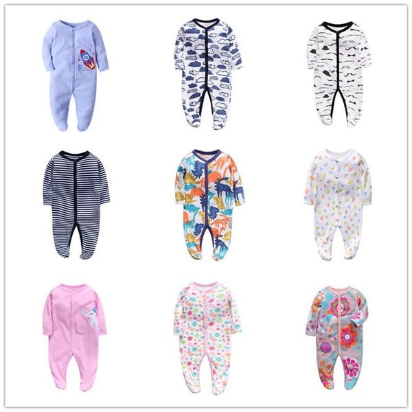 

fashion 2021 spring autumn boy girl baby clothes suit born rompers one-piece jumpsuit toddler pajamas jumpsuits, Blue