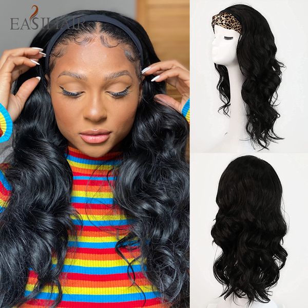 

long black body wave synthetic wigs headband wig for black women afro wig natural hair curly wig christmas cosplay