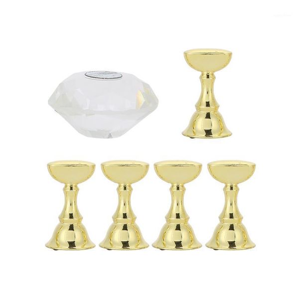 

exquisite and durable nail holder false tip practice stand crystal magnetic bottom base art display manicure1