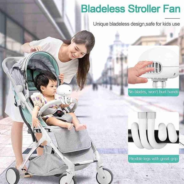

stroller parts & accessories portable fan usb rechargeable ocs clip bedside deskblowing outdoor handheld fold cooling for outside tr