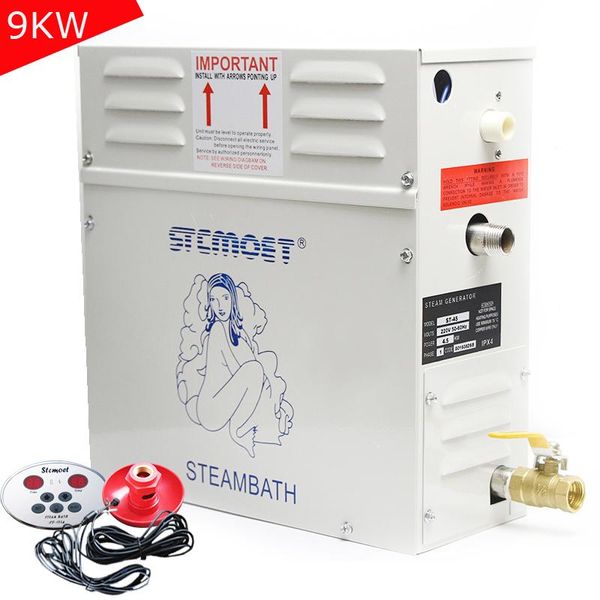 

bath accessory set 1pc st-90 steam generator sauna for room 9kw 220/380v control machine home spa relaxes tired fumigation