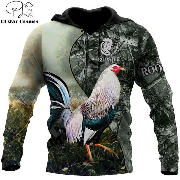 

mens designer t shirts beautiful rooster 3d all over printed deluxe hoodie men sweatshirt zip pullover harajuku casual jacket tracksuit dw02, Black