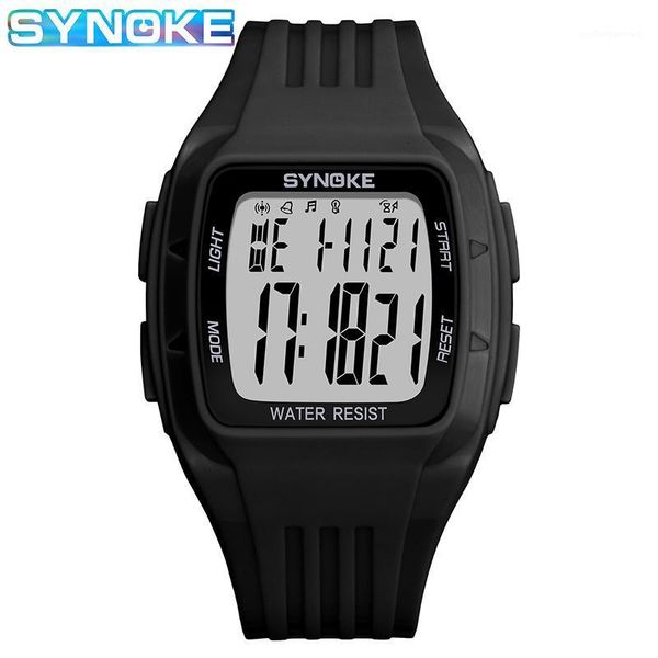 

mens digital watch led date simple design sport men outdoor electronic erkek kol saati horloges mannen wristwatches, Slivery;brown