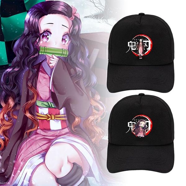 

party masks classic demon slayer cosplay hats cotton caps kimetsu no yaiba print baseball cap travel street sunhat