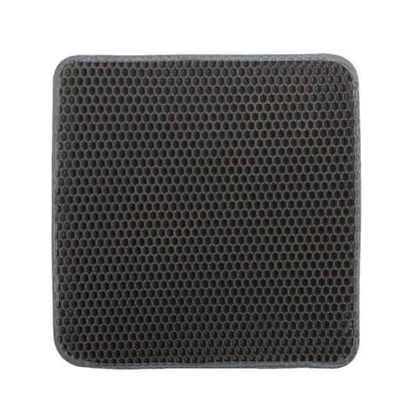

cat beds & furniture litter trapping mat impervious honeycomb double layer kitty pad nonslip box rug easy clean washable and