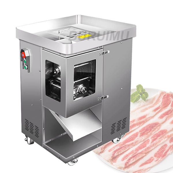 Cortador elétrico de alimentos Cortador de carne Cordeiro Cortador de carne Cordeiro Máquina automática de corte de legumes