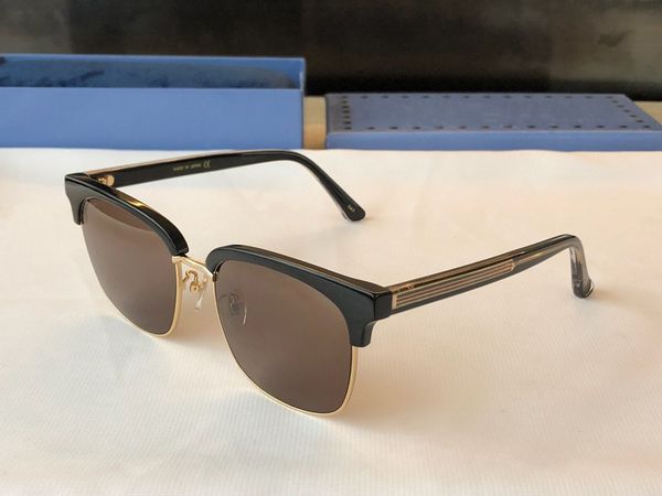 

0382s quality designer optical glasses frame fashion retro luxury brand eyeglasses business simple design womens prescription glasses with b, Black