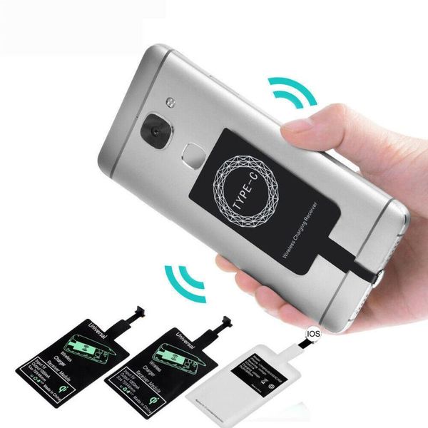 

cell phone mounts & holders mobile wireless charging induction receiver charger patch adapter for android/type-c interface